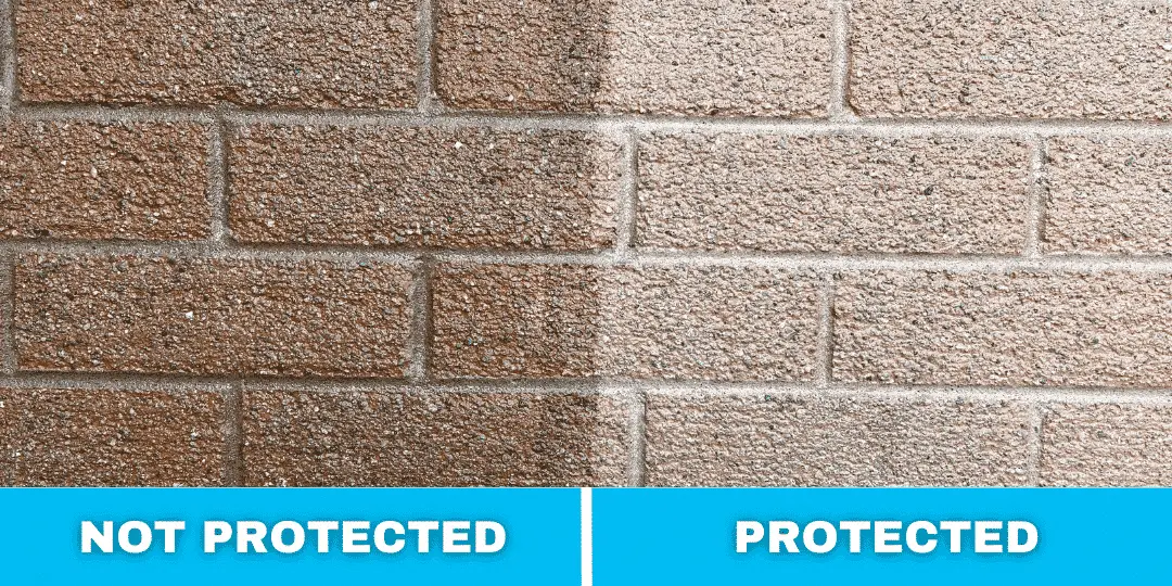 UNPROTECTED AND PROTECTED NO HYDRO SURFACE - NO HYDRO MASONRY PROTECTION CREAM