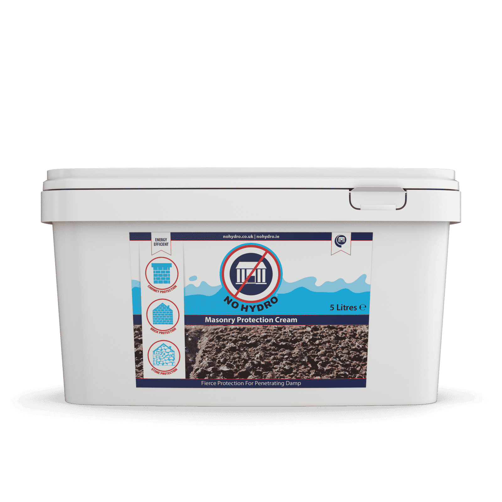 NH-MPC-5L Rectangular Bucket - No Hydro Masonry Protection Cream 5L